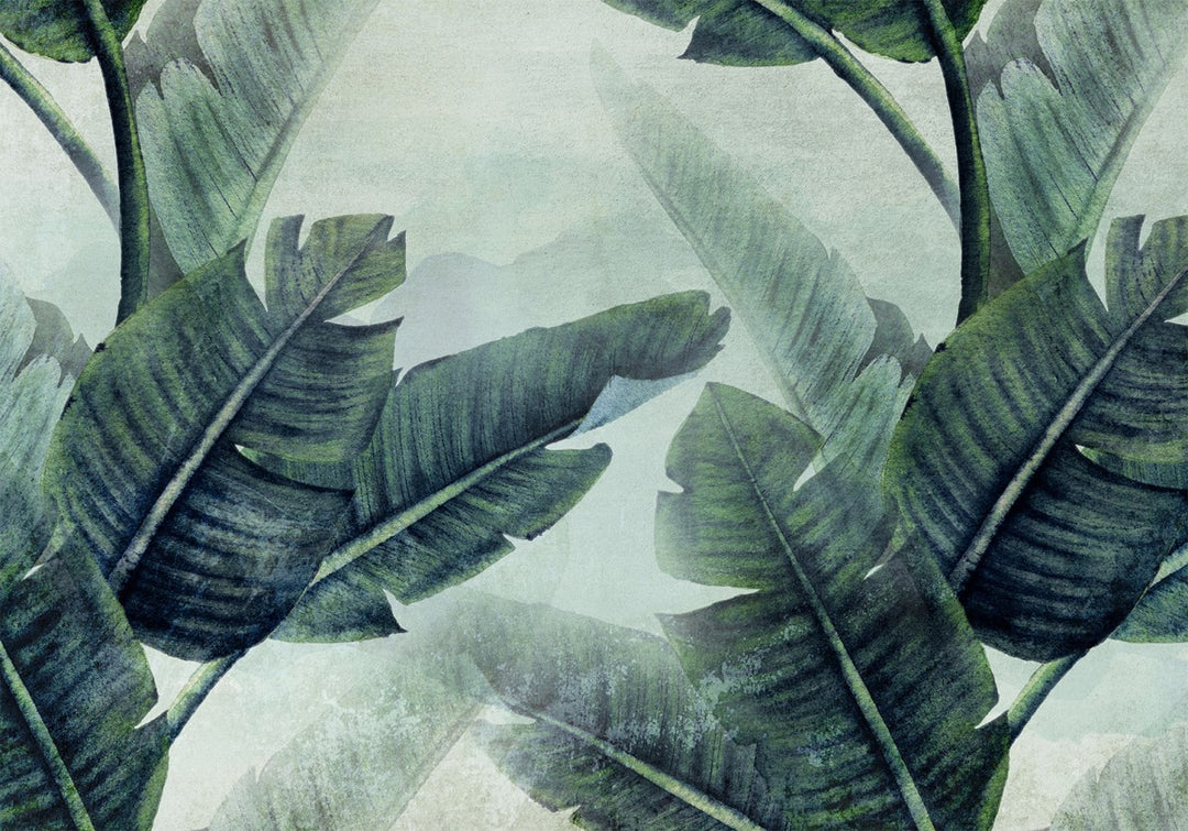 Fototapetes - Tropu lapas zaļā krāsā - 135975