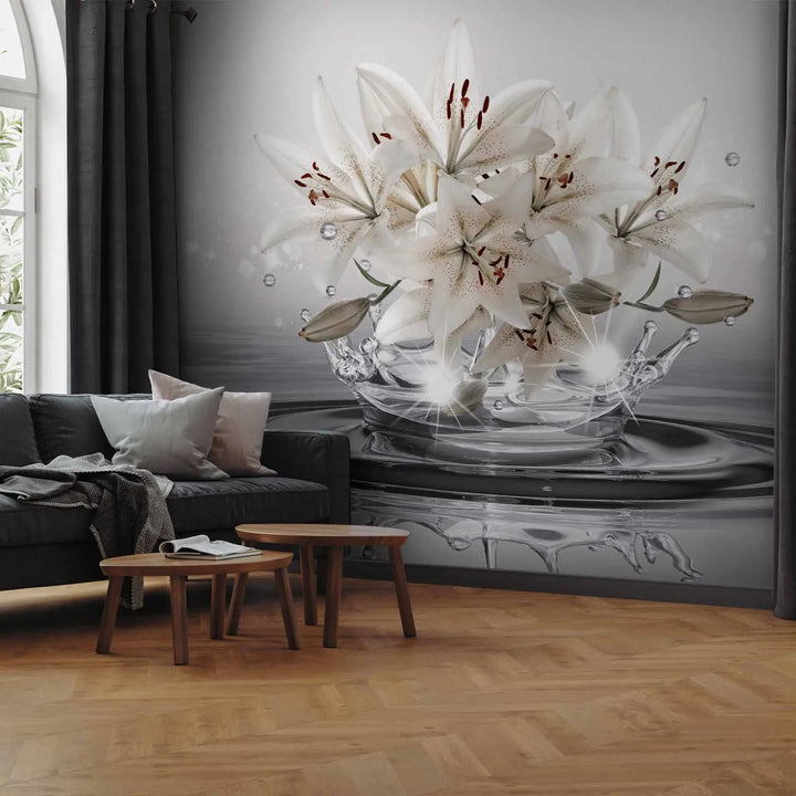 Fototapetai - Lelijos vandens fone, 148796