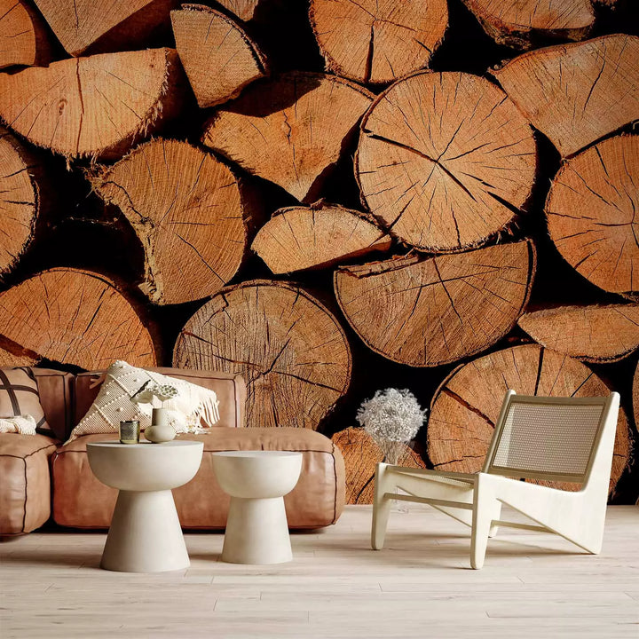 Fototapetai - Nukirsti medžiai su matomais įtrūkimais, 149880