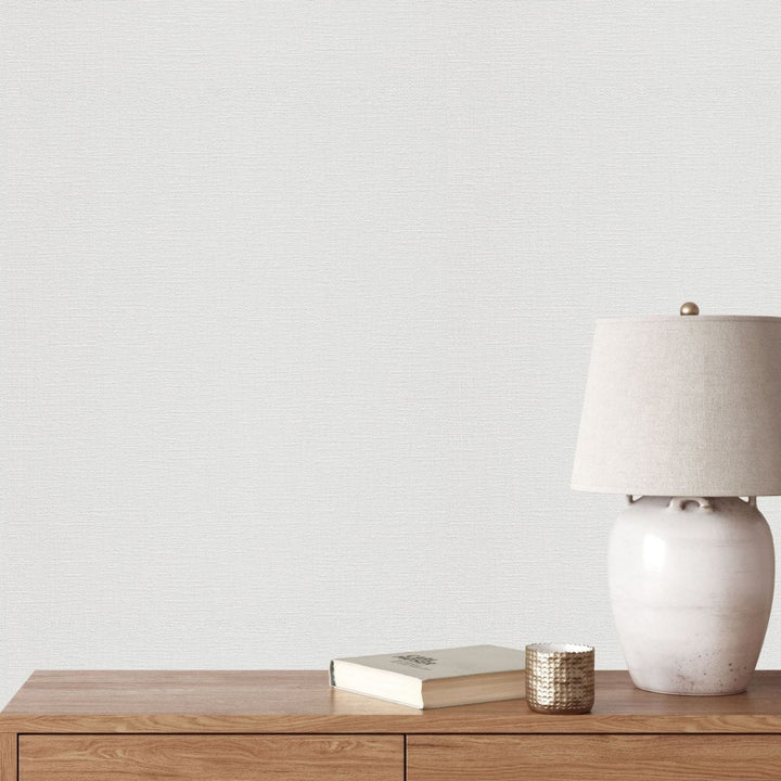 Balti „Erismann“ flizelino tapetai su struktūrine audinio tekstūra, 3773452