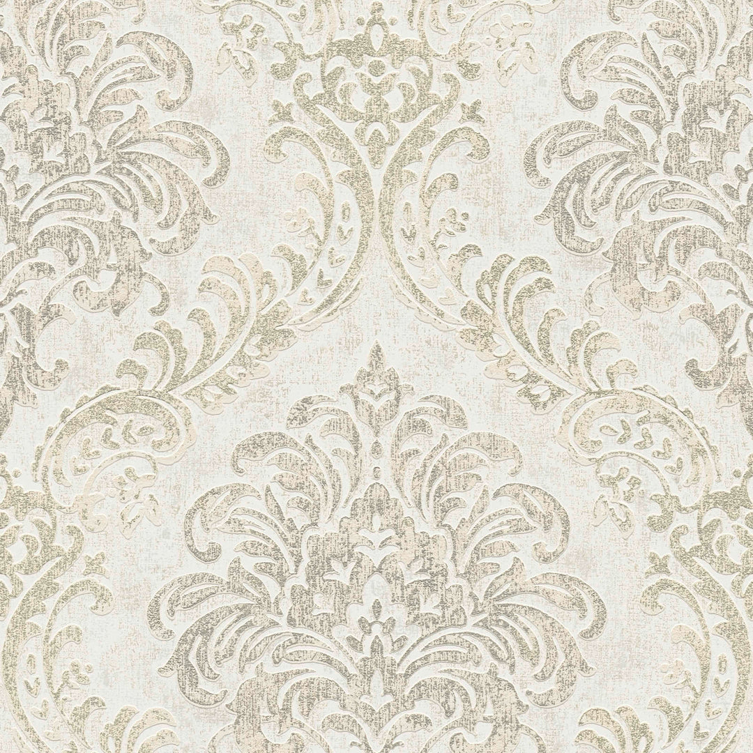 Tapetes guļamistabai - Baroka ar ornamentu un metālisku izskatu - 391122 AS Creation