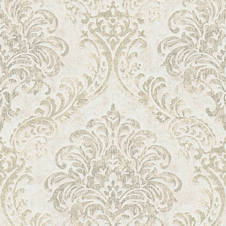 Tapetes guļamistabai - Baroka ar ornamentu un metālisku izskatu - 391122 AS Creation