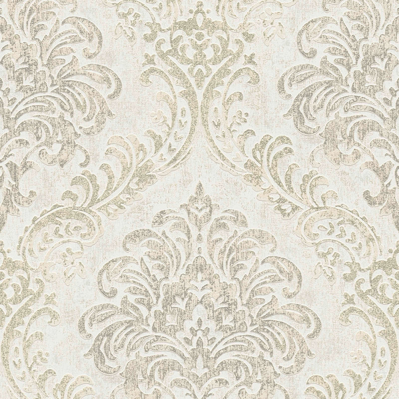 Baroque wallpaper with ornament and metallic look, 1373722 AS Creation