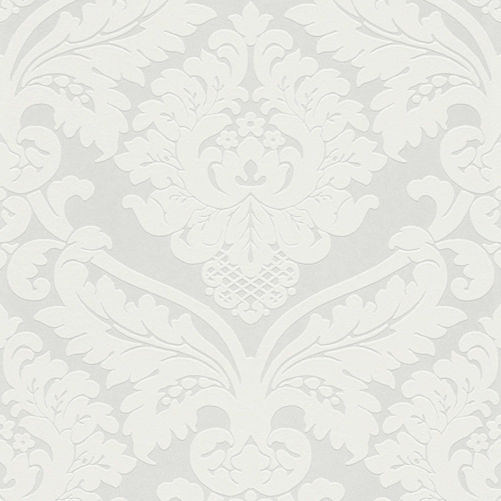 Tapetes guļamistabai - Baroka stilā AS Creation, 554338, baltā krāsā AS Creation