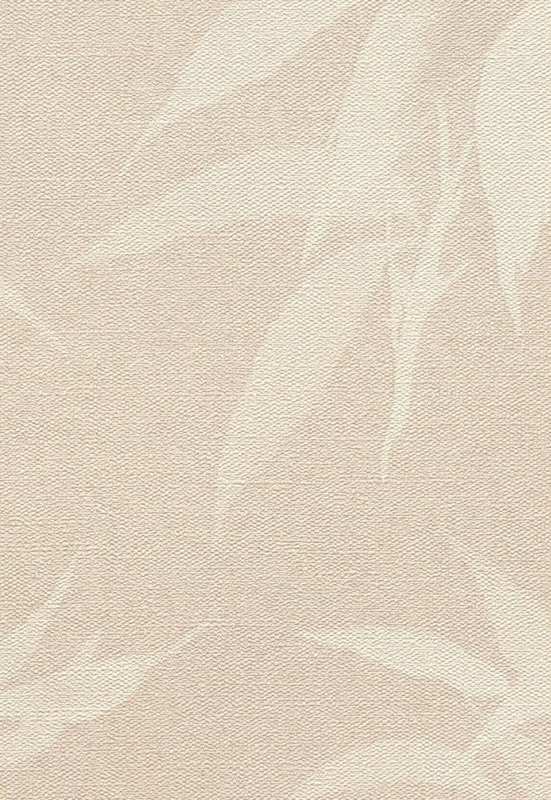 Bēšās tapetes austrumu stilā ar bambusa lapām, RASCH 1440236 RASCH