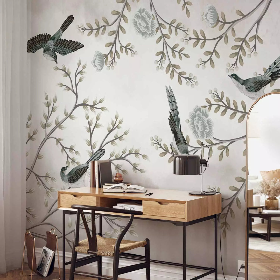 Wall Murals - Birds in the garden, 138837