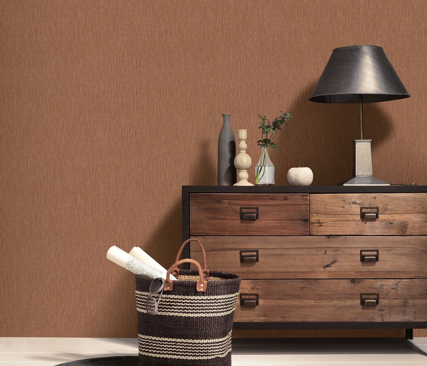 Bronzas tapetes guļamistabai - vienkrāsainas ar zīdainu spīdumu, 1037648 Erismann