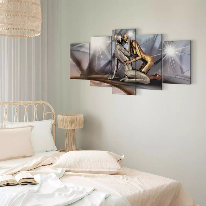 Paveikslai ant drobės Auksinė pora