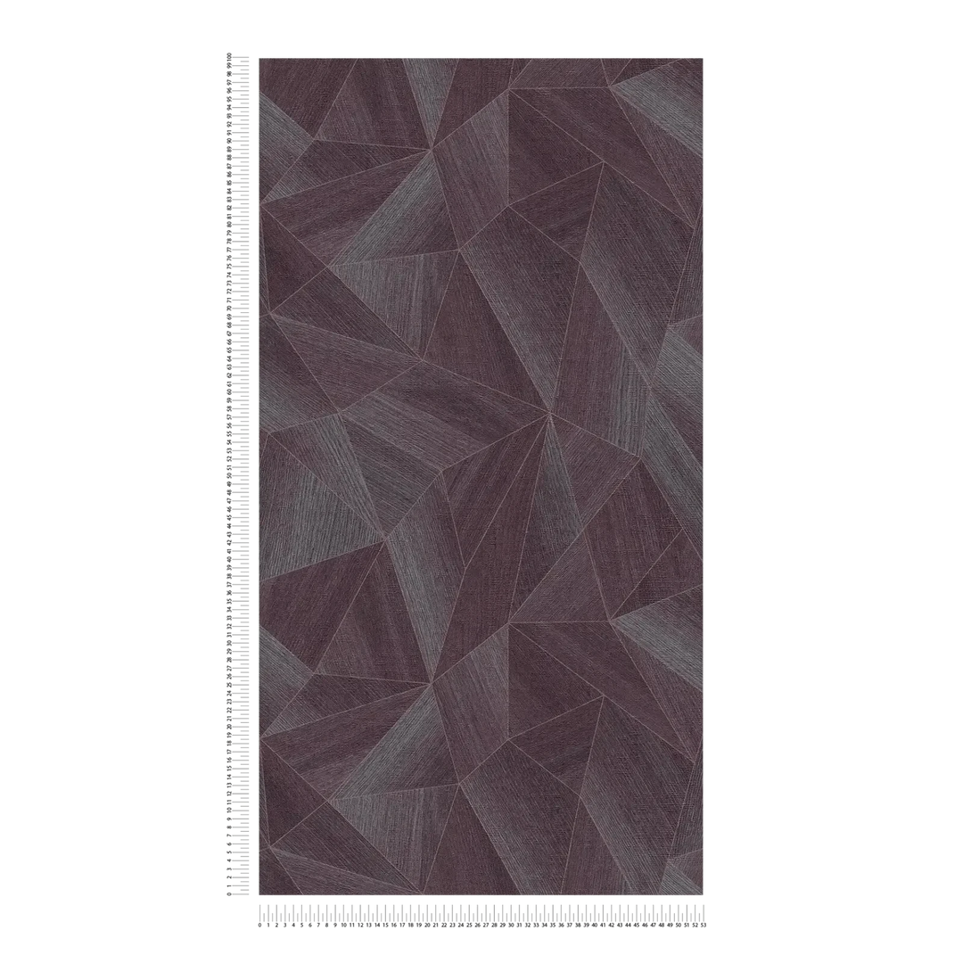 Daniel Hechter neaustas tapetes ar modernu ģeometrisku rakstu violetā krāsā AS Creation