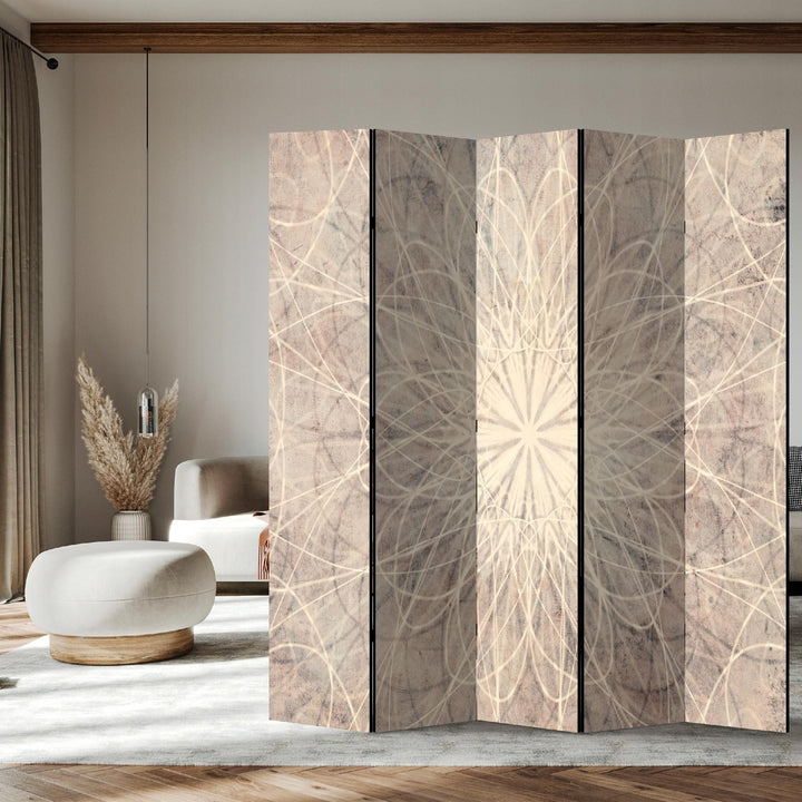 Dekoratīvais aizslietnis ar mandalu, vienpusējs istabas sadalītājs, 225x172 L-ART