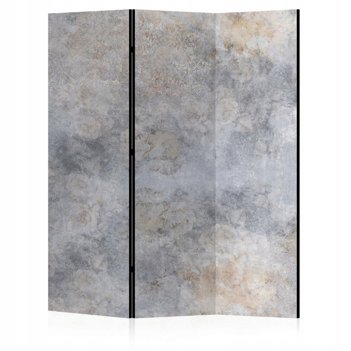 Dekoratīvais aizslietnis, divpusējs istabas sadalītājs ar pelēku akmens/marmora tekstūru, 135x172 L-ART