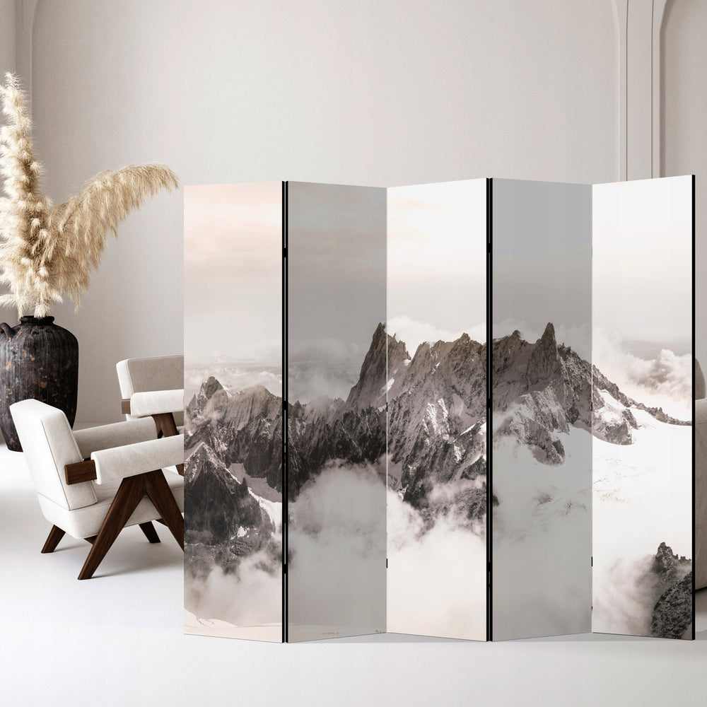 Dekoratīvais aizslietnis, vienpusējs, 225x172, Kalnu ainava (Sēpija) L-ART