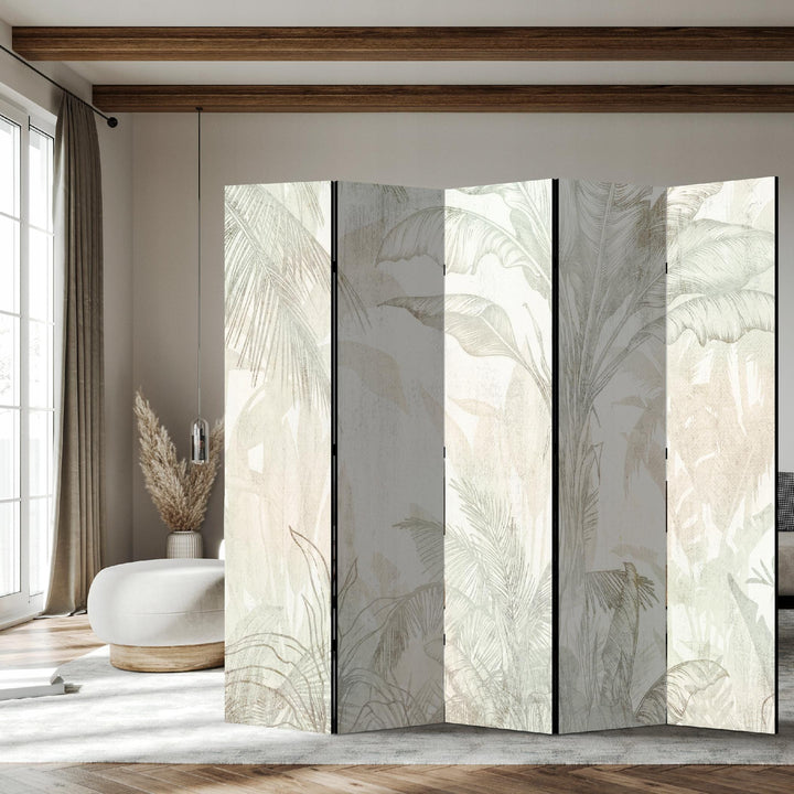 Dekoratīvais aizslietnis, vienpusējs,  225x172, Tropu lapas (Boho stils) L-ART