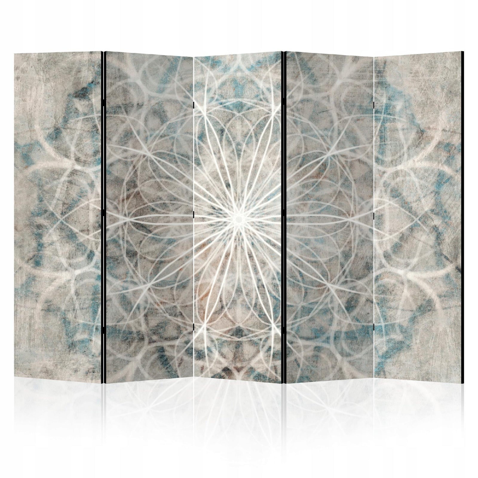 Dekoratīvais aizslietnis, vienpusējs istabas sadalītājs, 225x172, Ziemas Mandala L-ART