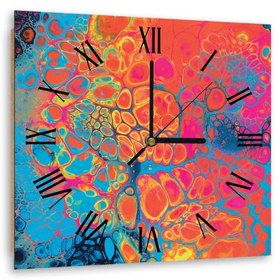 Dekoratīvais sienas pulkstenis Ar daudzkrāsainu marmoru Home Trends
