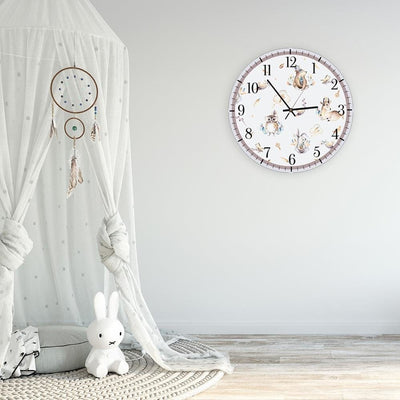 Dekoratīvais sienas pulkstenis Meža dzīvnieki Home Trends