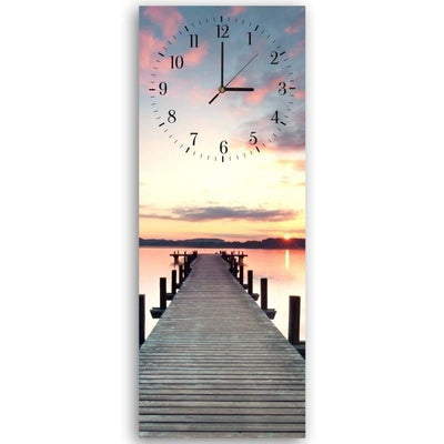 Dekoratīvais sienas pulkstenis Tilts saulrietā Home Trends