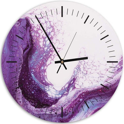 Dekoratīvais sienas pulkstenis Violets marmors Home Trends
