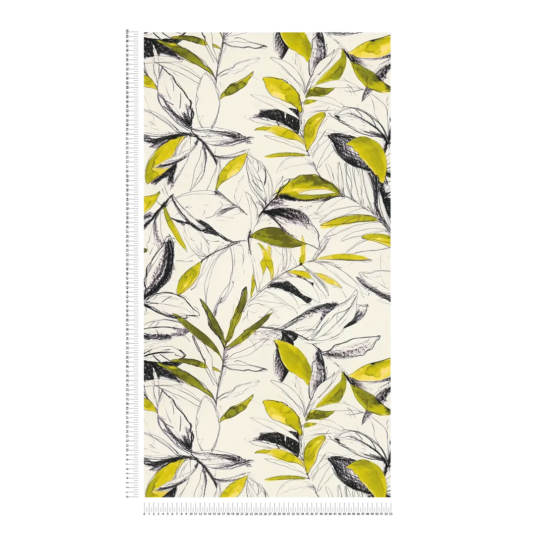 Dekoratīvas tapetes ar dzīvīgu lapu motīvu - zaļas - 3012503 AS Creation