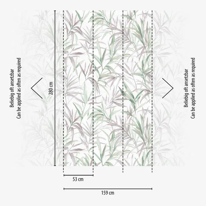 Dekoratīvas tapetes ar filigrāniem lapu vijumiem delikātās krāsās | 3011634 AS Creation