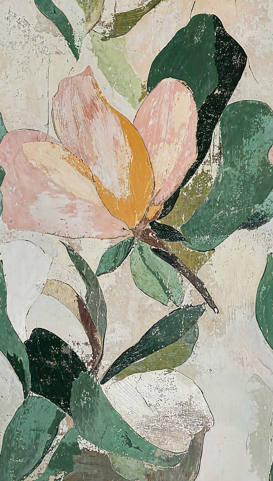 Dekoratīvas tapetes ar lieliem ziediem un sulīgām lapām | 3011623 AS Creation