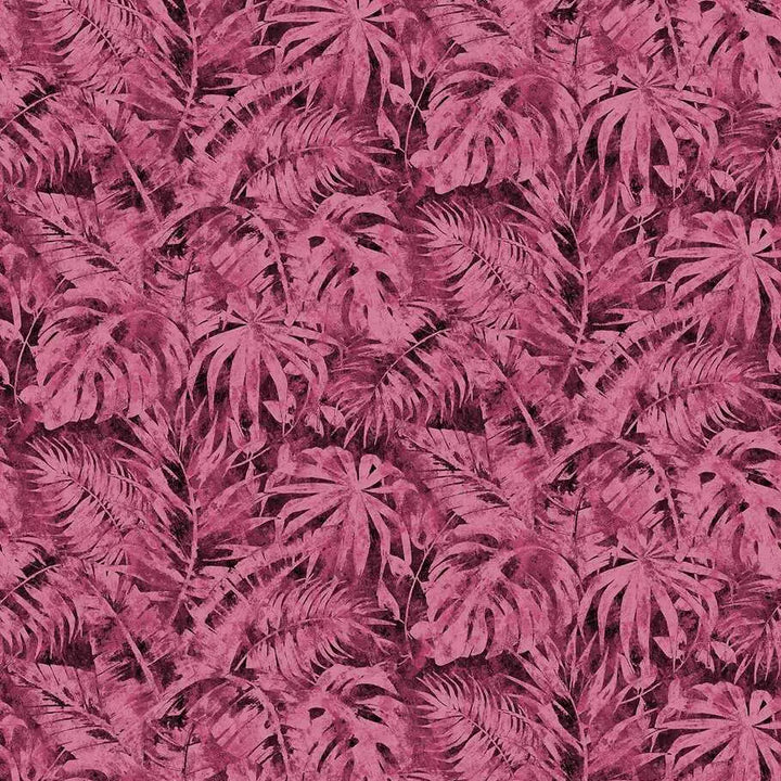 Dekoratīvas tapetes ar palmu lapām izteiktā purpurā | 3011642 AS Creation