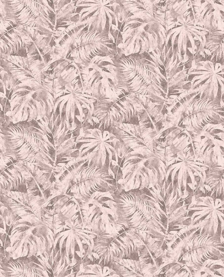Dekoratīvas tapetes ar palmu lapām  rozā krāsā | 3011641 AS Creation