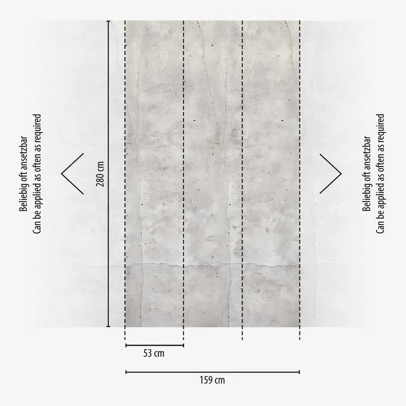 Dekoratīvas tapetes ar reālistisku betona izskatu pelēkā krāsā | 3012000 AS Creation