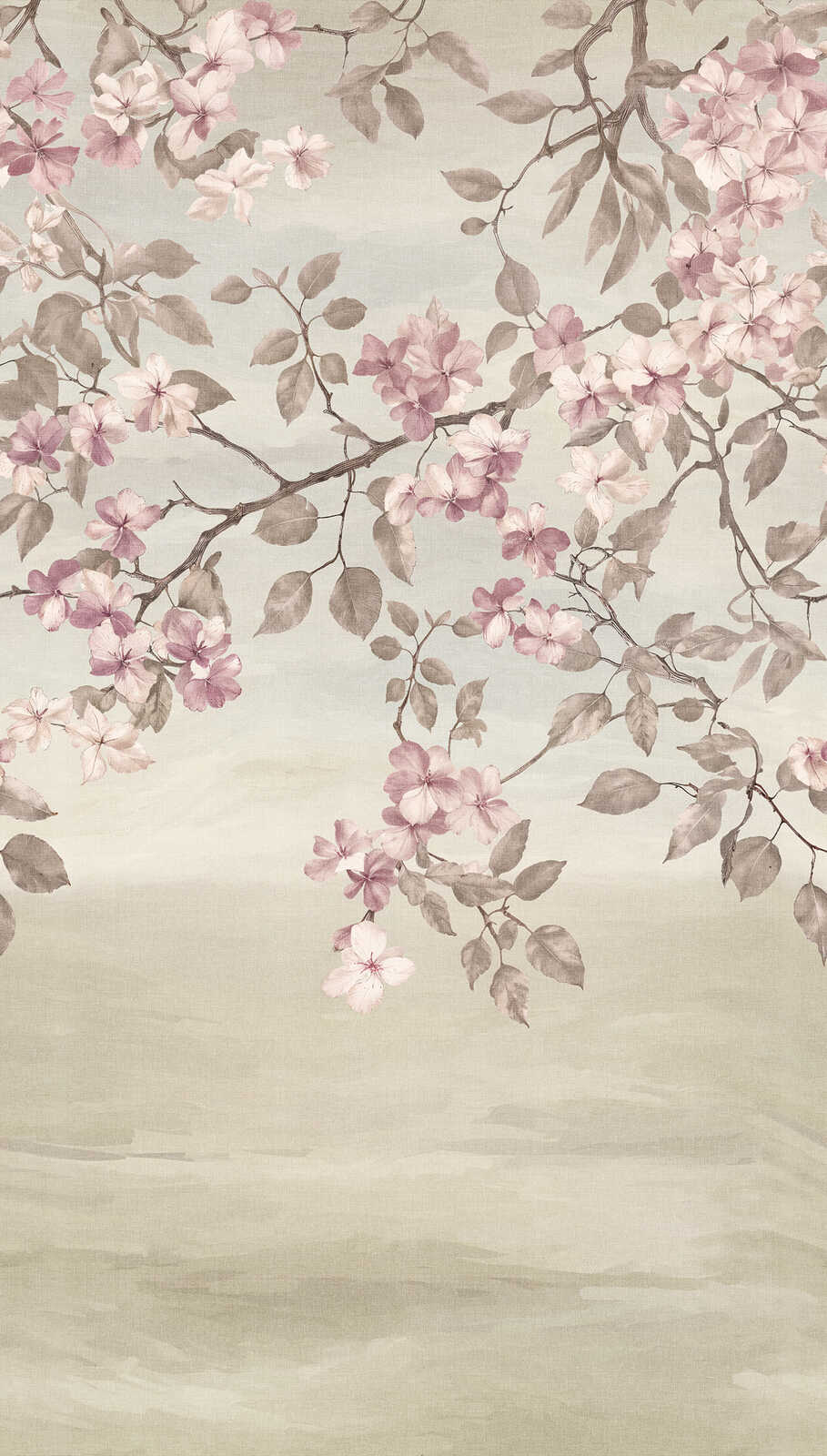 Dekoratīvas tapetes ar ziedošām ķiršu zariem | roza, krēmkrāsa | 3011630 AS Creation