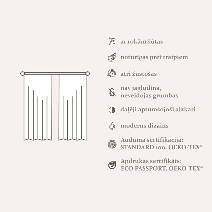 Dekoratīvie Dienas un nakts aizkari - - Nakts džungļi, botāniska kompozīcija ar alokāzijas lapām, 147162 Tapetenshop.lv