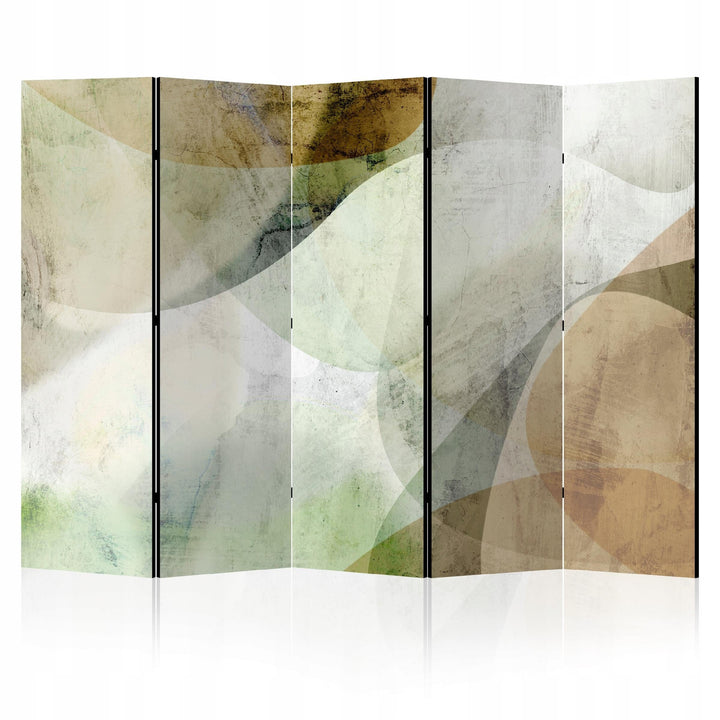 Dekoratīvs divpusējs aizslietnis, 225x172, Abstraktās formas (Zemes un olīvtoņi) L-ART
