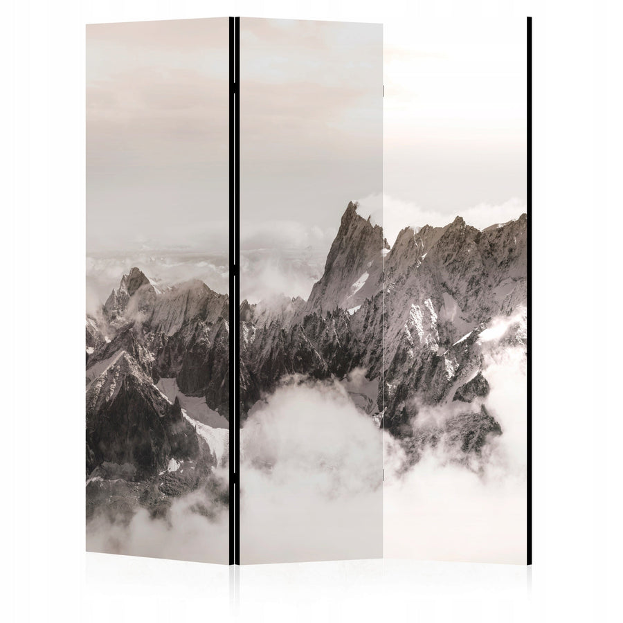 Dekoratīvs istabas aizslietnis, divpusējs 135x172, Kalnu ainava (Sēpija) L-ART