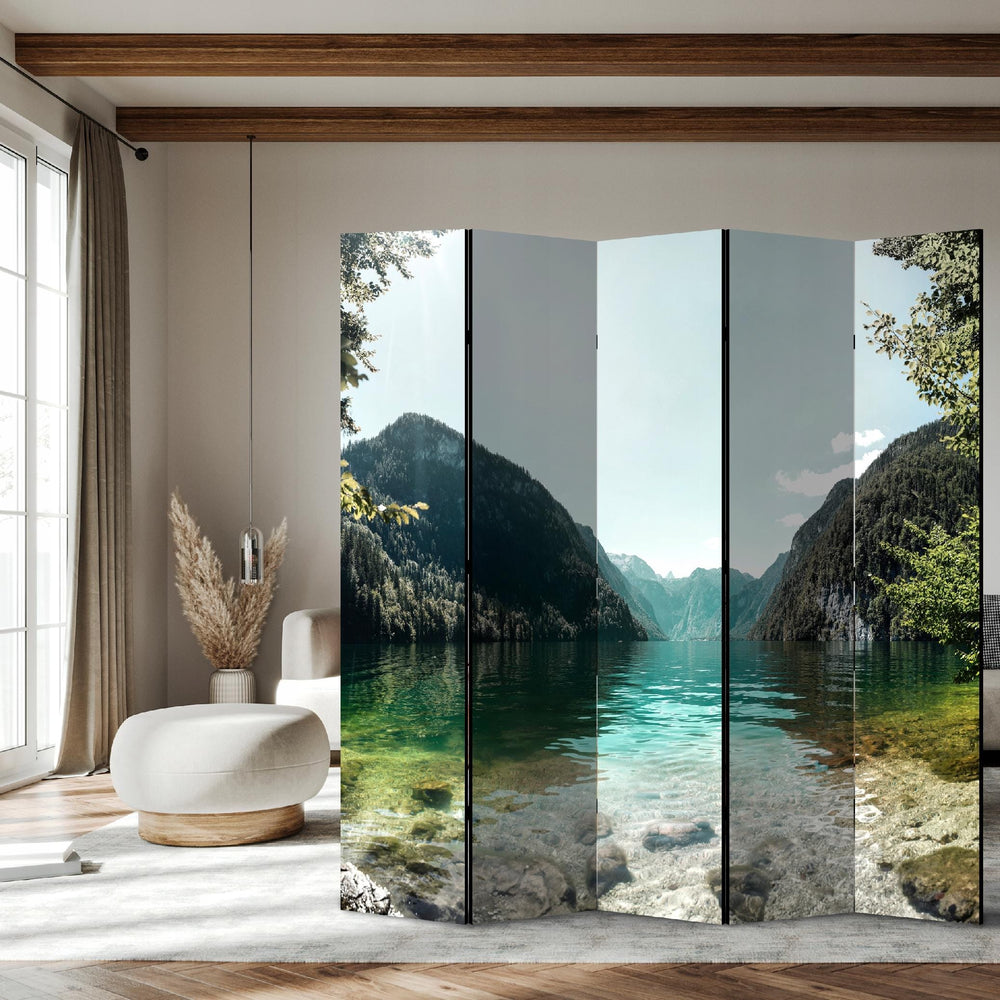 Dekoratīvs istabas aizslietnis, divpusējs, 225x172, Alpu Ezers L-ART