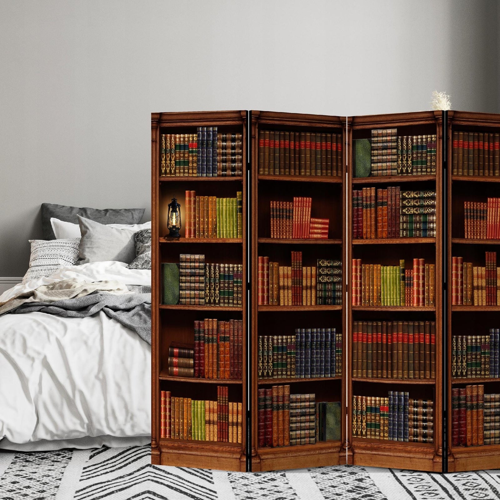 Aizslietnis, divpusējs istabas sadalītājs, 135x172, Senā bibliotēka L-ART