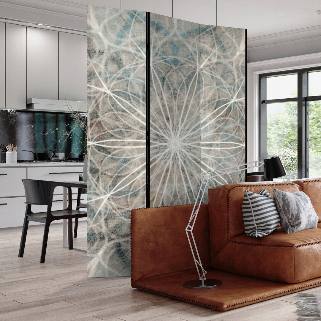 Dekoratīvs istabas aizslietnis, divpusējs Ścianka 135x172,  Ziemas Mandala L-ART