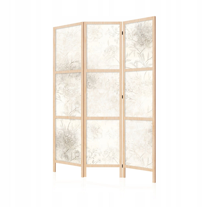 Dekoratīvs japāņu aizslietnis, vienpusējs 135x172, Botānika - grafiskas līnijas un skices stils L-ART