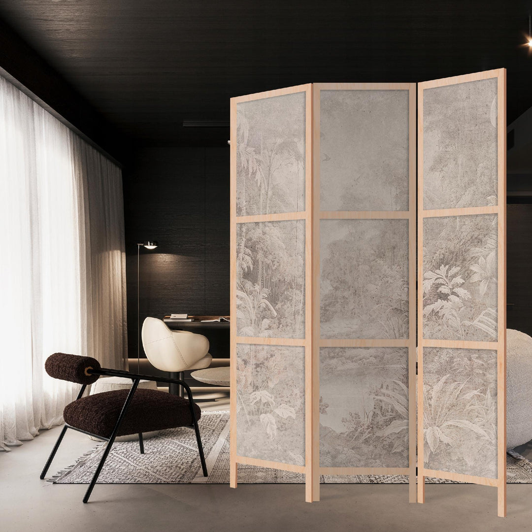 Dekoratīvs japāņu aizslietnis, vienpusējs 135x172, Tropu džungļu ainava L-ART