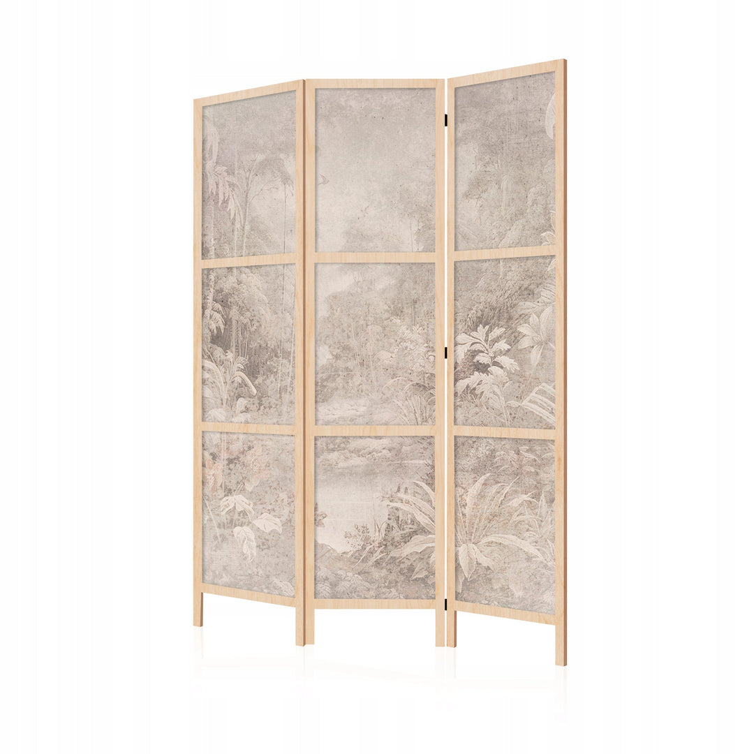 Dekoratīvs japāņu aizslietnis, vienpusējs 135x172, Tropu džungļu ainava L-ART
