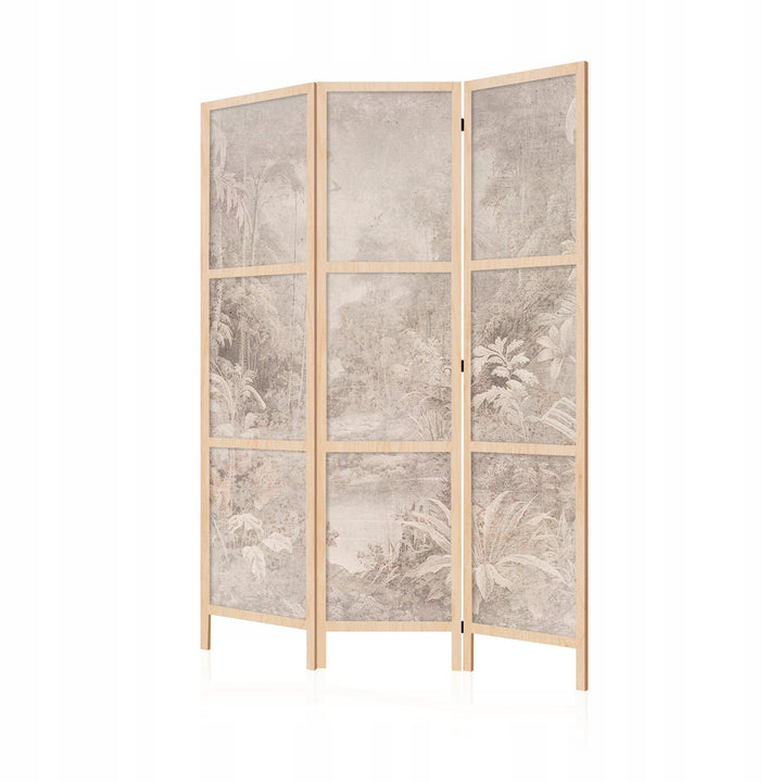 Dekoratīvs japāņu aizslietnis, vienpusējs 135x172, Tropu džungļu ainava L-ART