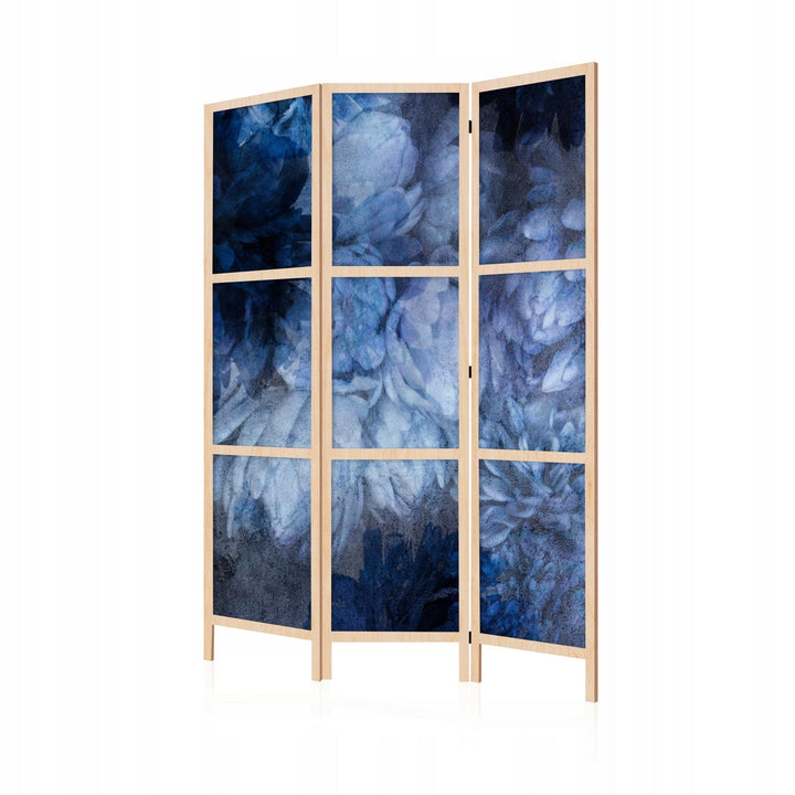 Dekoratīvs japāņu aizslietnis, vienpusējs 135x172, Tumši zilie sapņu ziedi L-ART