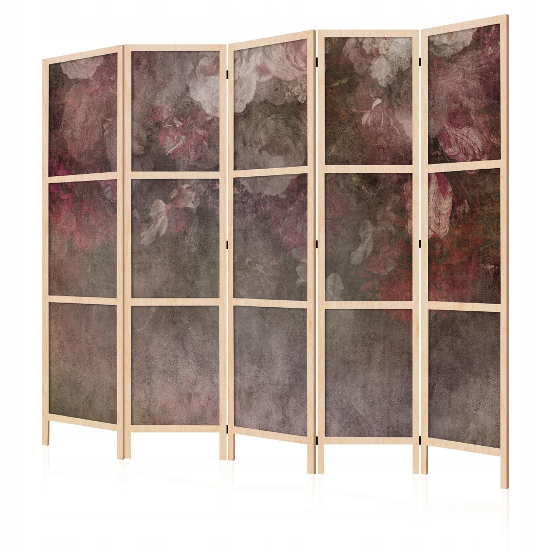 Dekoratīvs japāņu aizslietnis, vienpusējs 225x172, Tumši sarkanas rozes uz tumša fona L-ART