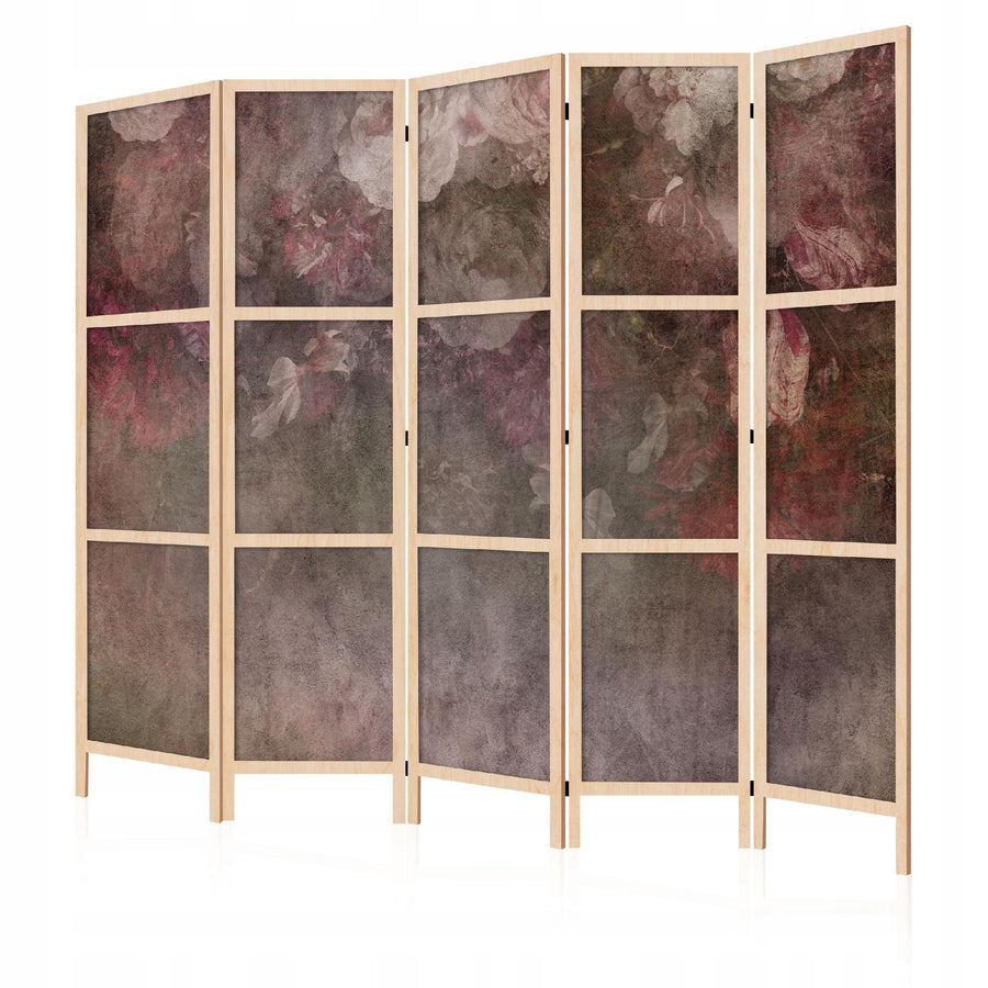 Dekoratīvs japāņu aizslietnis, vienpusējs 225x172, Tumši sarkanas rozes uz tumša fona L-ART