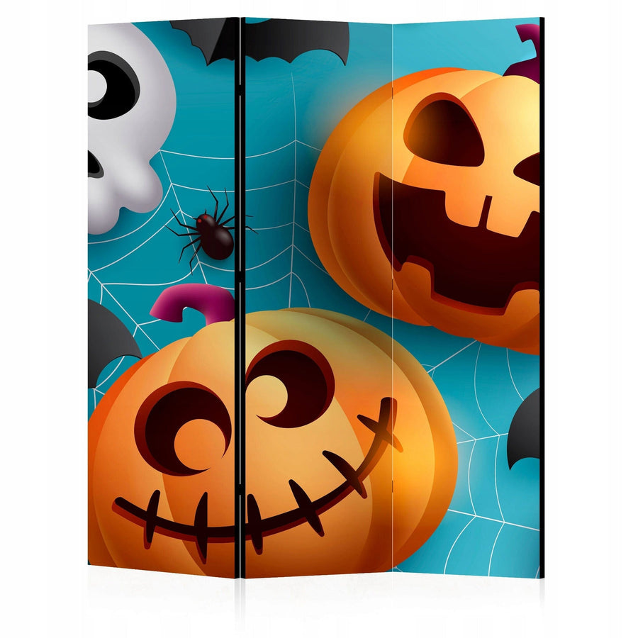 Dekoratīvs vienpusējs aizslietnis, 135x172, Jautrais Helovīns" (Zilā krāsā) L-ART