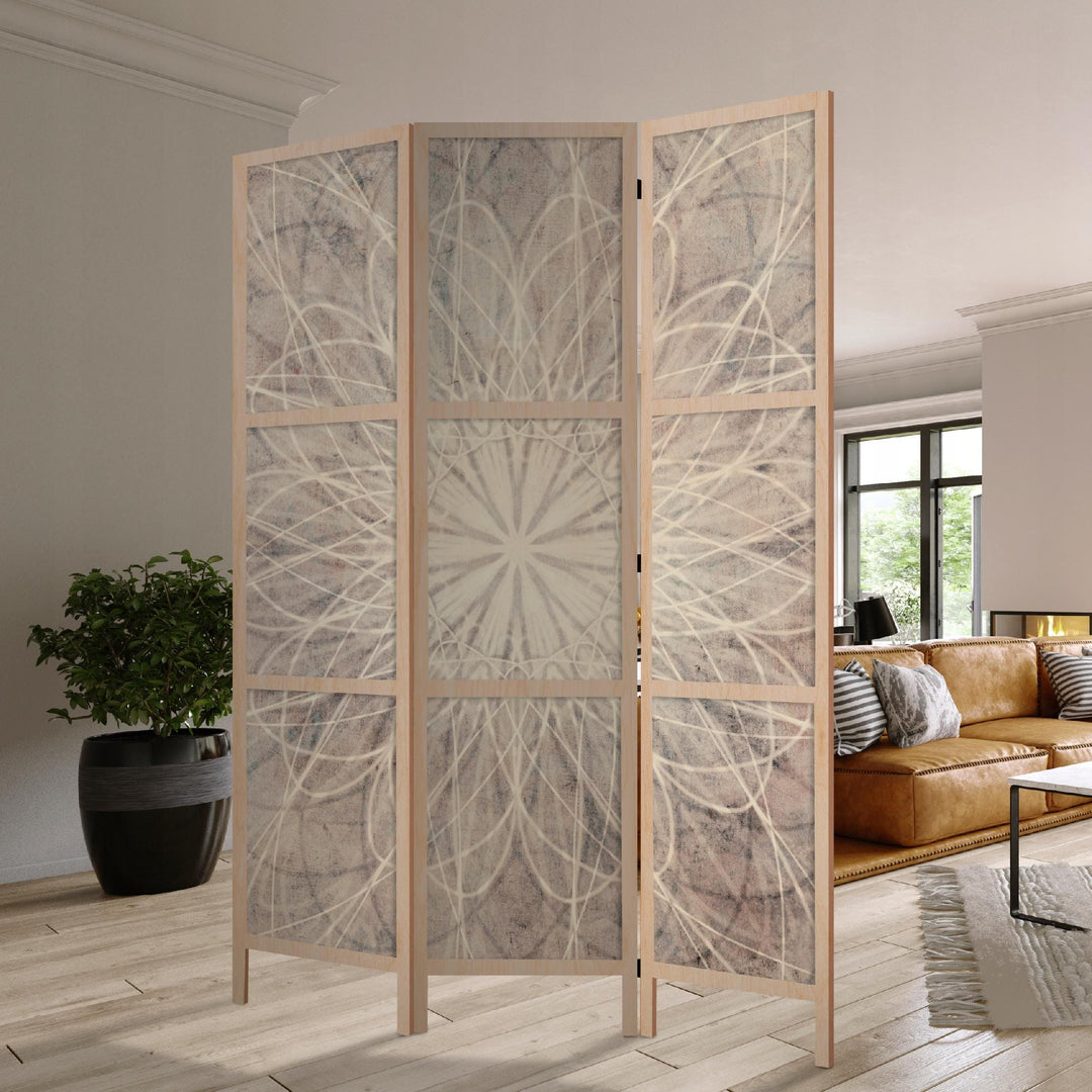 Dekoratīvs vienpusējs japāņu aizslietnis 135x172, Gaišā Mandala L-ART