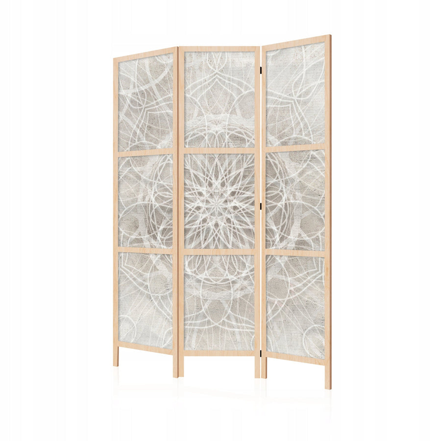 Gaiši Pelēks Aizslietnis ar Mandalas Rakstu L-ART