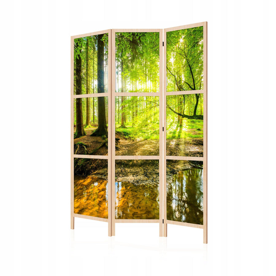 Dekoratīvs vienpusējs japāņu aizslietnis 135x172, Saulainais meža strauts L-ART