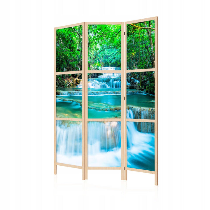 Dekoratīvs vienpusējs japāņu aizslietnis 135x172, Tropiskais ūdenskritums L-ART