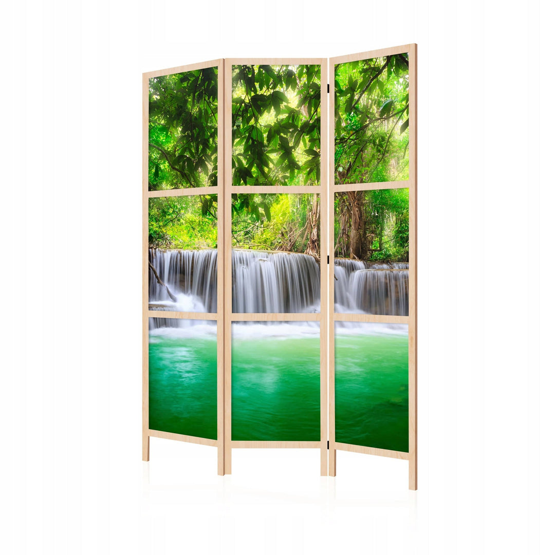 Dekoratīvs vienpusējs japāņu aizslietnis 135x172, Tropu ūdenskritums L-ART