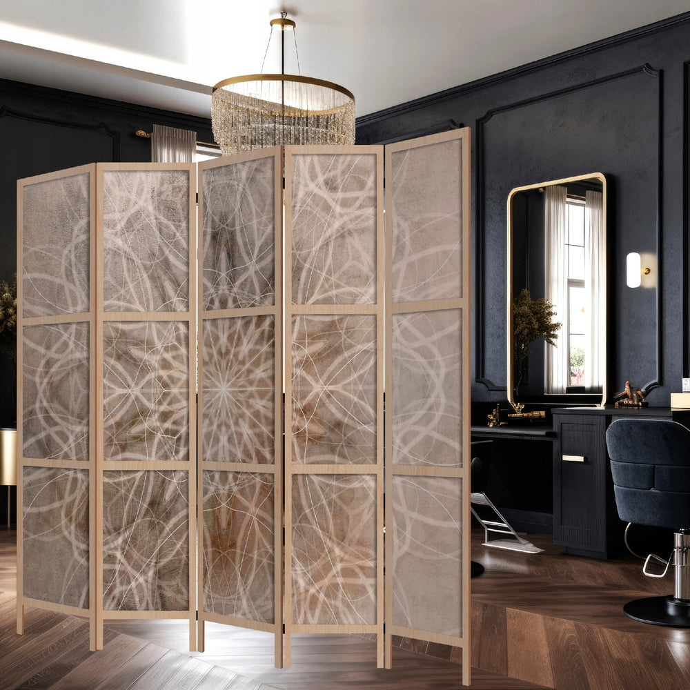 Dekoratīvs vienpusējs japāņu aizslietnis 225x172, Brūngans mandalas raksts L-ART