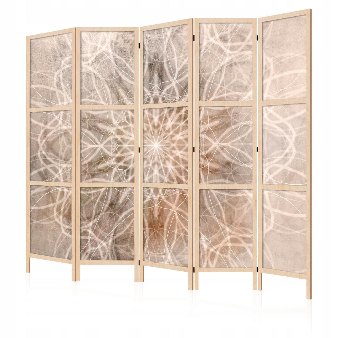 Dekoratīvs vienpusējs japāņu aizslietnis 225x172, Brūngans mandalas raksts L-ART